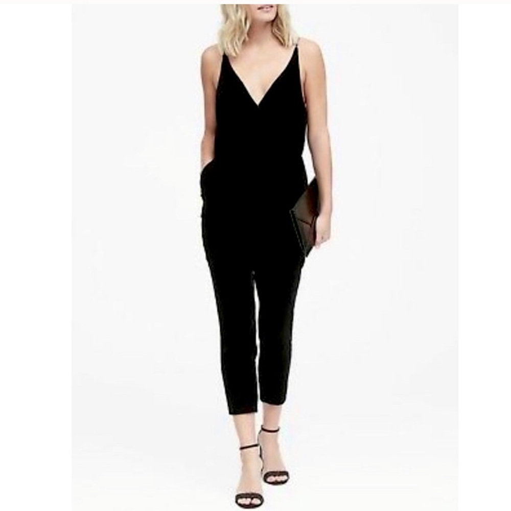 NWOT Velvet Cropped Jumpsuit (2/4)